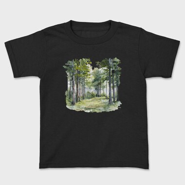 Forest Trees Clipping, Tricou Copii