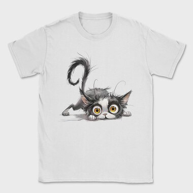 Frightened Cat Sublimation, Tricou Barbati (Unisex)