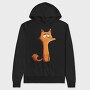 Fox Sad Face, Hanorac Oversize Barbati (Unisex)