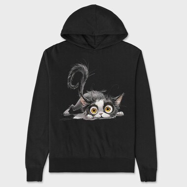 Frightened Cat Sublimation, Hanorac Oversize Barbati (Unisex)
