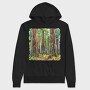 Forest Trees Majestic Re, Hanorac Oversize Barbati (Unisex)