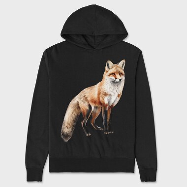 Fox Standing Pose, Hanorac Oversize Barbati (Unisex)