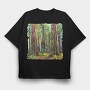 Forest Trees Majestic Re, Tricou Oversize Barbati (Unisex)