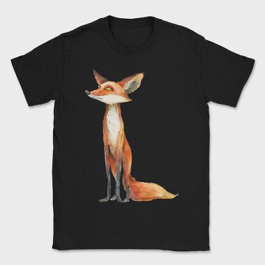 Fox Standing Wise, Tricou Barbati (Unisex)