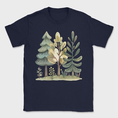Forest Trees Moss, Tricou Barbati (Unisex)