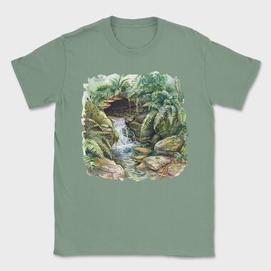 Forest Stream Ferns, Tricou Barbati (Unisex)