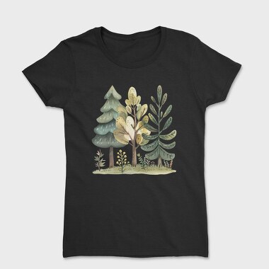 Forest Trees Moss, Tricou Femei