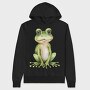 Frog Cute Animal, Hanorac Oversize Barbati (Unisex)