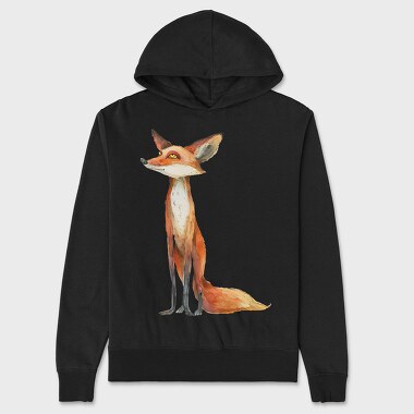 Fox Standing Wise, Hanorac Oversize Barbati (Unisex)