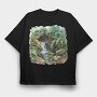 Forest Stream Ferns, Tricou Oversize Barbati (Unisex)