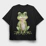 Frog Cute Animal, Tricou Oversize Barbati (Unisex)