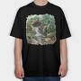 Forest Stream Ferns, Tricou Oversize Barbati (Unisex)