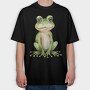Frog Cute Animal, Tricou Oversize Barbati (Unisex)