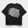 Engine, Tricou Oversize Barbati (Unisex)