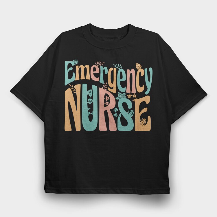 Emergency Nurse, Tricou Oversize Barbati (Unisex)