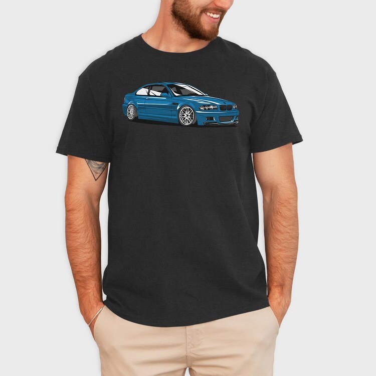 Bmw E46 M3, Tricou Barbati (Unisex)
