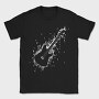 Electric Guitar Formed by Notes and Signs, Tricou Barbati (Unisex)