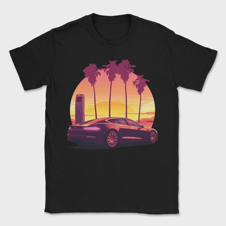 Electric Car, Tricou Barbati (Unisex)