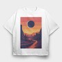 Eclipse, Tricou Oversize Barbati (Unisex)
