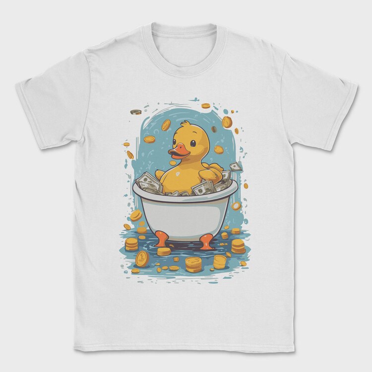 Duck Money Cartoon, Tricou Barbati (Unisex)