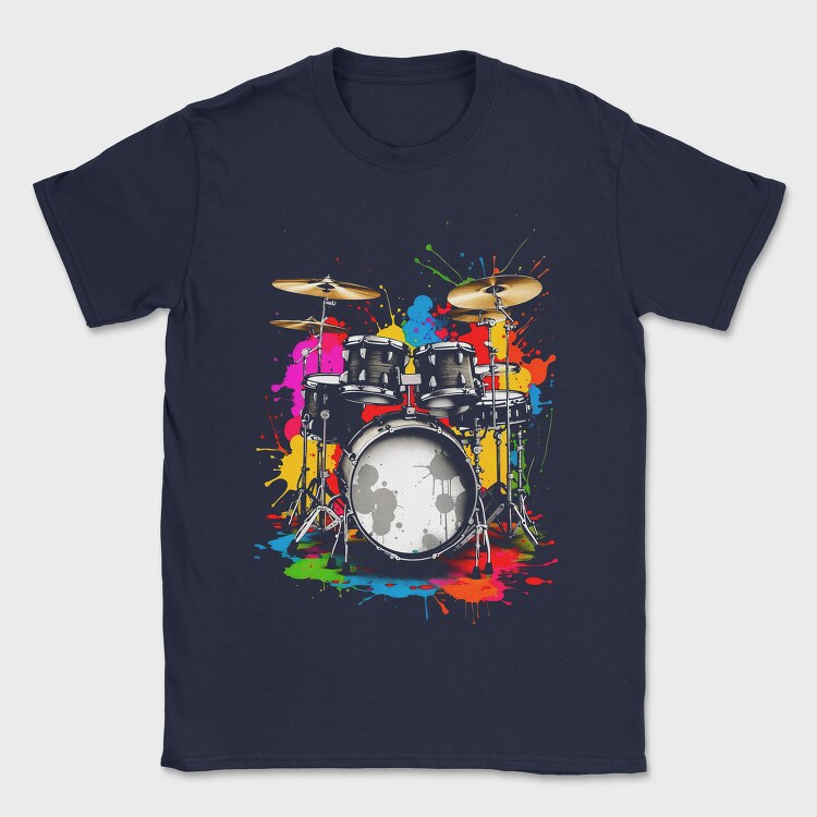Drummer Set Colorful, Tricou Barbati (Unisex)