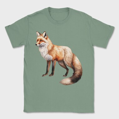 Fox Sitting Pose, Tricou Barbati (Unisex)