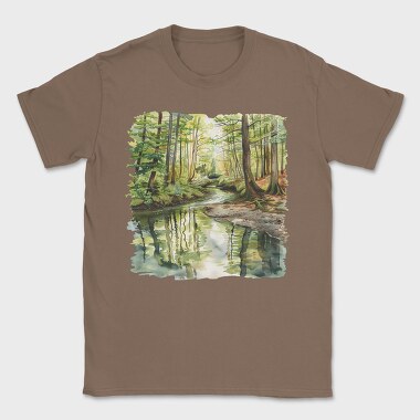 Forest Stream Mist, Tricou Barbati (Unisex)