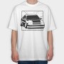 Drifting Car Draw, Tricou Oversize Barbati (Unisex)