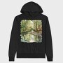 Forest Stream Mist, Hanorac Oversize Barbati (Unisex)