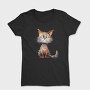 Fuzzy Cat Face, Tricou Femei