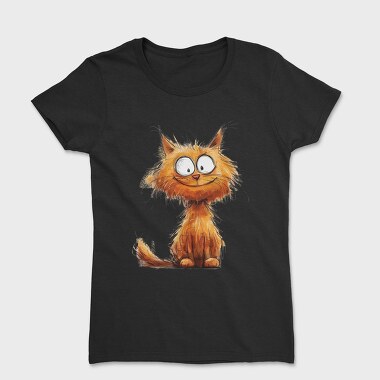 Funny Quirky Cat Sublimation 96261272, Tricou Femei