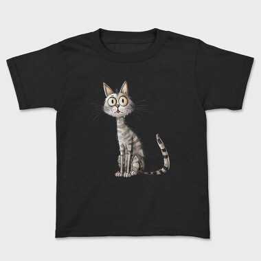 Funny Cat Sitting, Tricou Copii