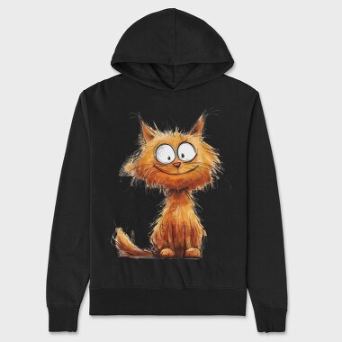 Funny Quirky Cat Sublimation 96261272, Hanorac Oversize Barbati (Unisex)
