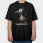 Funny Kiwi Clipart, Tricou Oversize Barbati (Unisex)