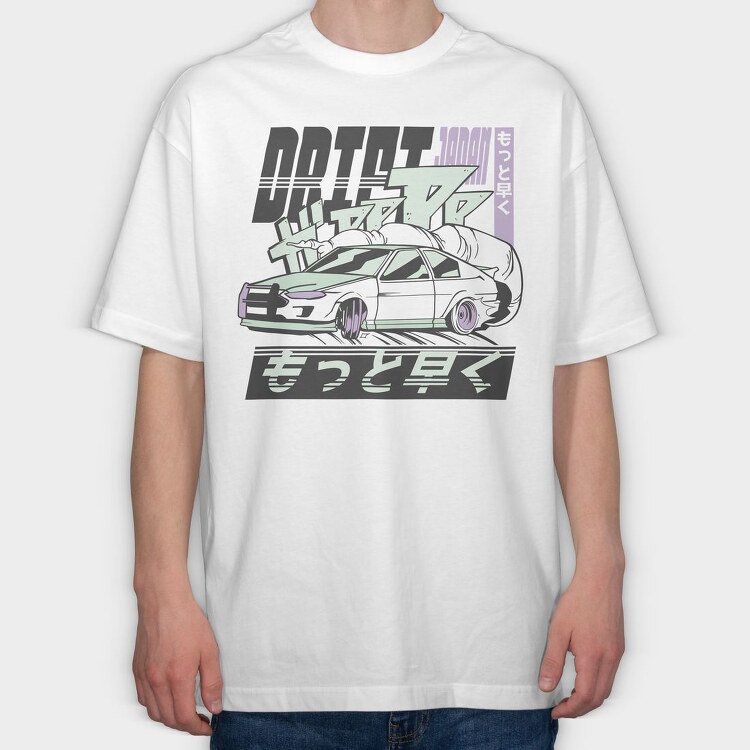 Driftcar, Tricou Oversize Barbati (Unisex)