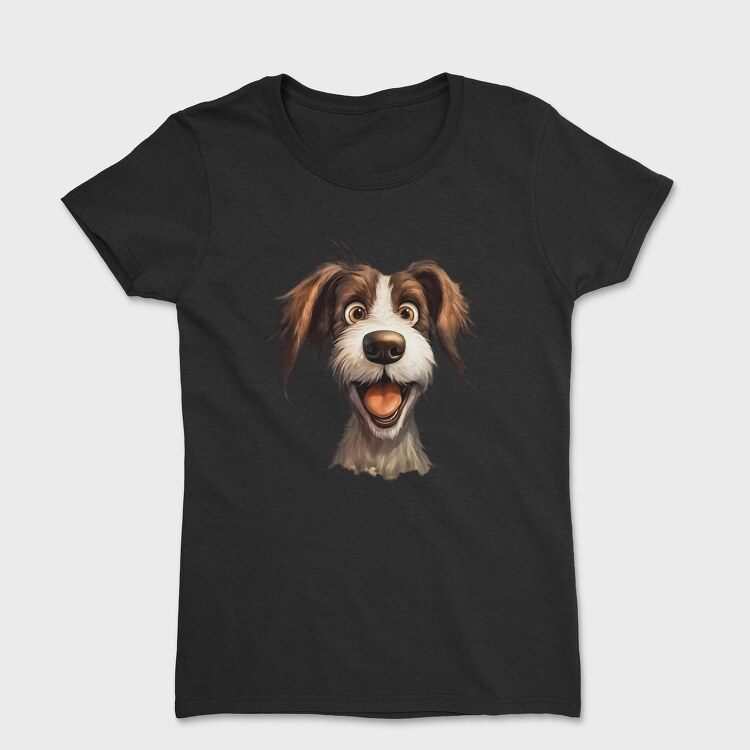 Funny Dog Clipart, Tricou Femei
