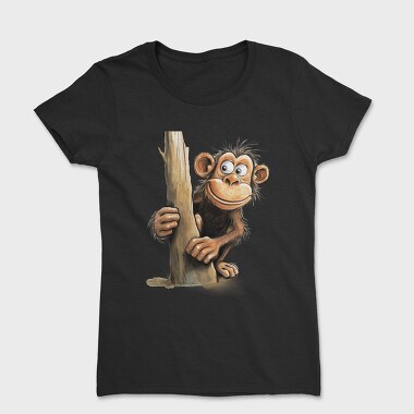 Funny Monkey Clipart, Tricou Femei