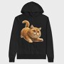 Funny Quirky Cat, Hanorac Oversize Barbati (Unisex)