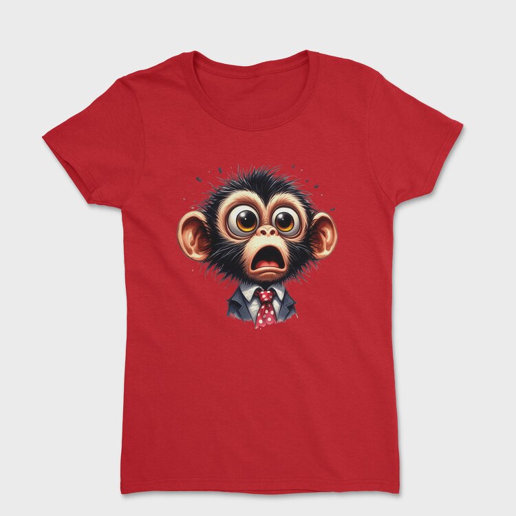 Funny Monkey Glasses, Tricou Femei