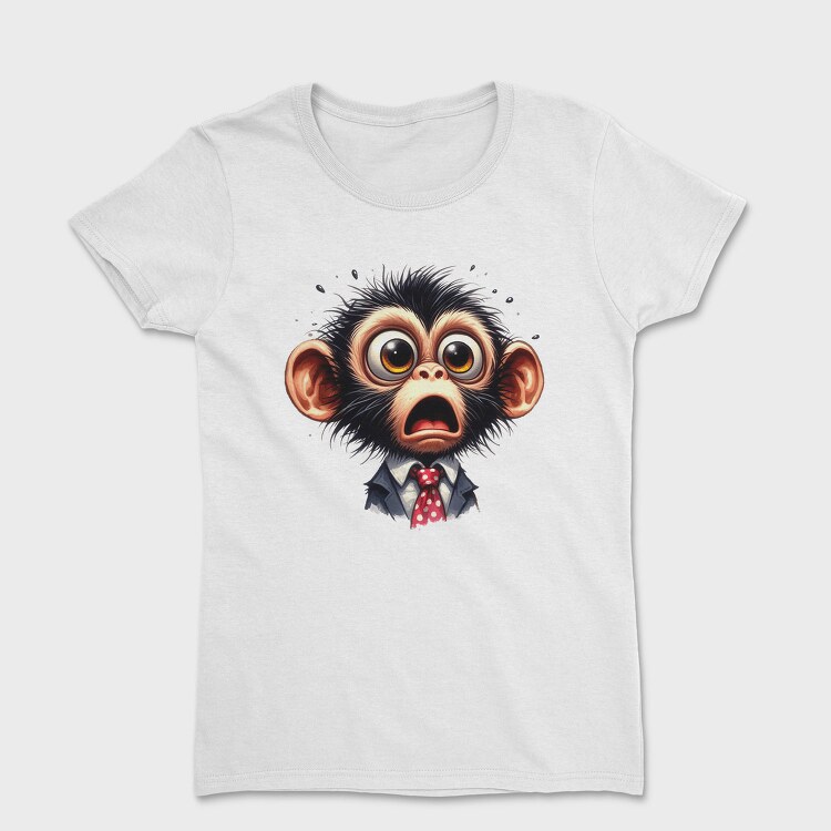 Funny Monkey Glasses, Tricou Femei