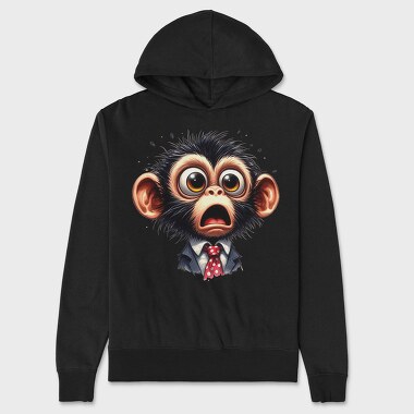 Funny Monkey Glasses, Hanorac Oversize Barbati (Unisex)