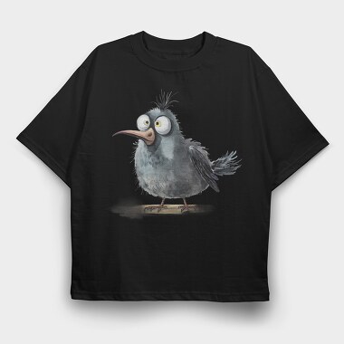 Furry Feather Head, Tricou Oversize Barbati (Unisex)