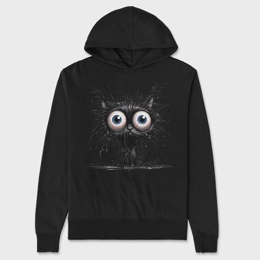 Fuzzy Monster Eyes, Hanorac Oversize Barbati (Unisex)