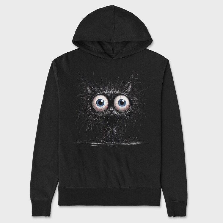 Fuzzy Monster Eyes, Hanorac Oversize Barbati (Unisex)
