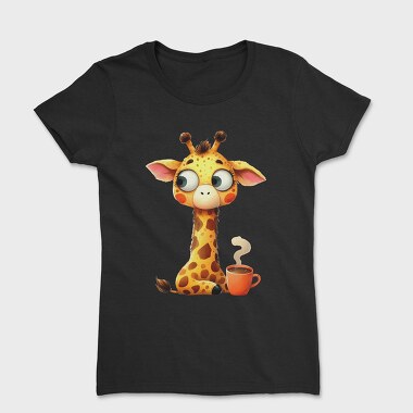 Funny Giraffe Coffee, Tricou Femei