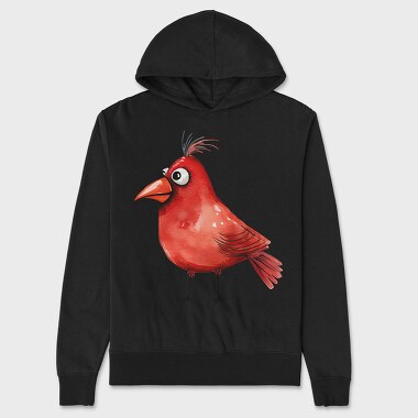 Funny Bird Clipart, Hanorac Oversize Barbati (Unisex)