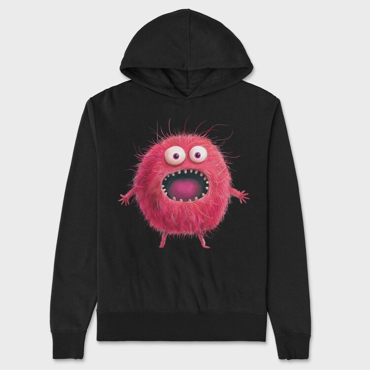 Fuzzy Monster Scream, Hanorac Oversize Barbati (Unisex)