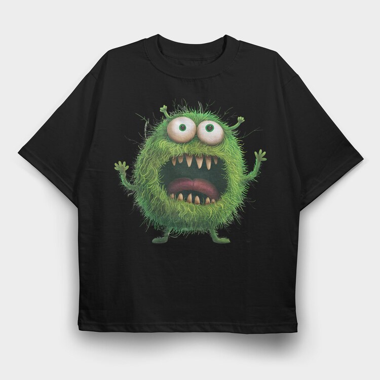 Furry Monster Eyes, Tricou Oversize Barbati (Unisex)