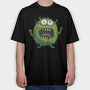 Furry Monster Eyes, Tricou Oversize Barbati (Unisex)