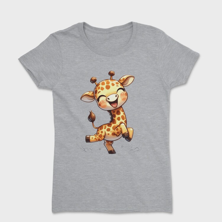 Funny Giraffe Jump, Tricou Femei